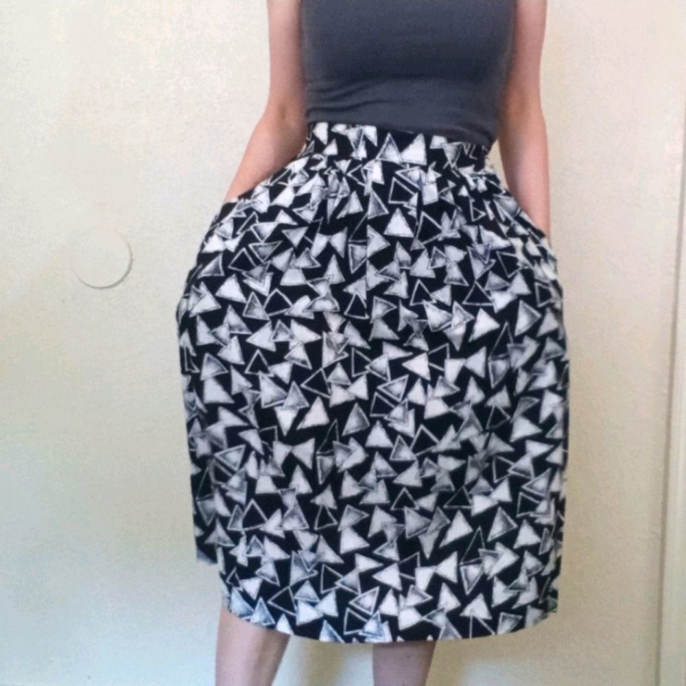 Unique vintage patterned skirt